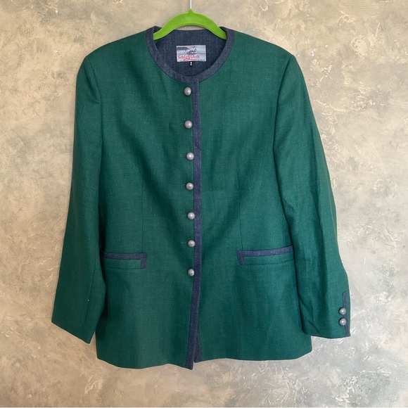 Schloss Orth Allwerk Jackets & Blazers - Vintage Schloss Orth | Austrian Linen Blazer | M